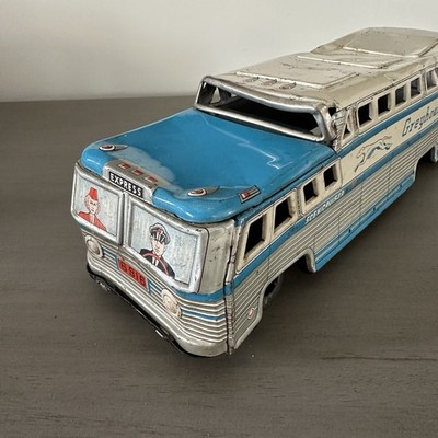 Vintage Greyhound Scenicruiser Bus 6916 Tin Toy 1950's Japanese