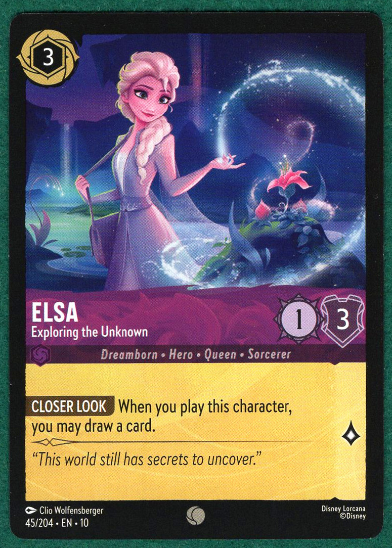 Elsa - Exploring the Unknown - Whispers in the Well #45 - Disney Lorcana TCG