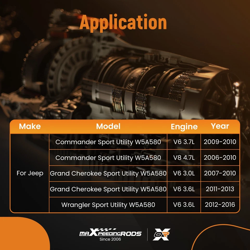 Pan de aceite de transmisión automática para Jeep Commander V6 3,7 L V8 4,7 L 5,7 L 2006-2010 52108327AA Foto 3 de 4