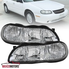 Headlights Fits 1997-2003 Chevy Malibu Replacement Corner Clear Lamps Leftright Headlights Fits 1997-2003 Chevy Malibu Replacement Corner Clear Lamps Leftright