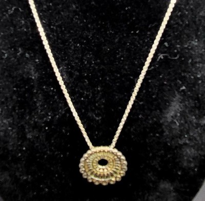 Vintage Halskette MARKIERT SET HEIDE 925 STERLING SILBER Kette Anhänger