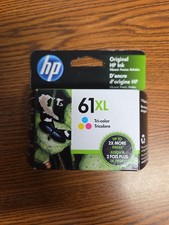 HP 61XL Color High Yield Ink Cartridge - CH564WN 140 New Original EXP 2023