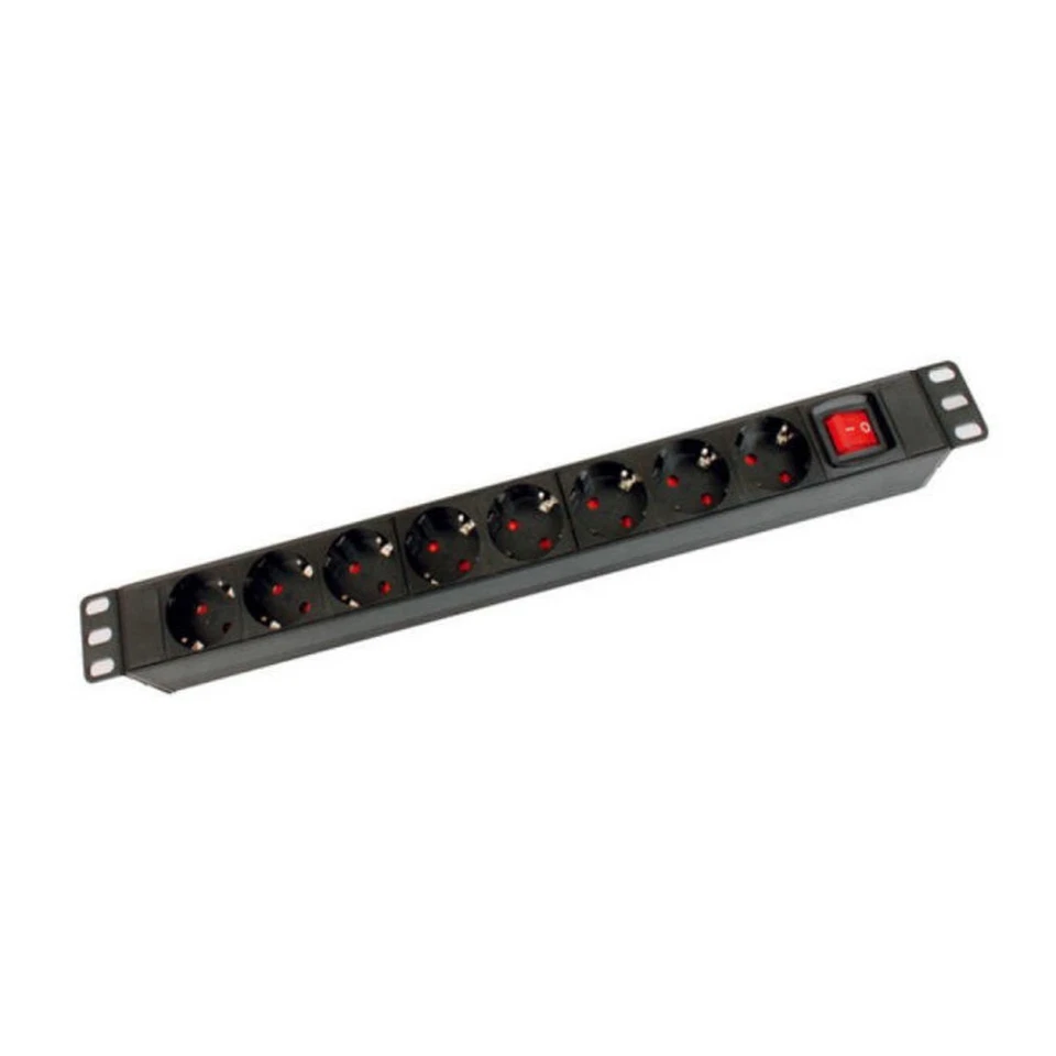 Bandeau 8 prises électriques pour rack et baie 19'', Hauteur 1U - Photo 1/1