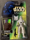 NEW ! Star Wars Power Of The Force Snowtrooper - Green Card Hologram POTF 1997