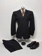 Abito Uomo Boggi Milano Blu Scuro Made in Italy Taglia 50 (A54)