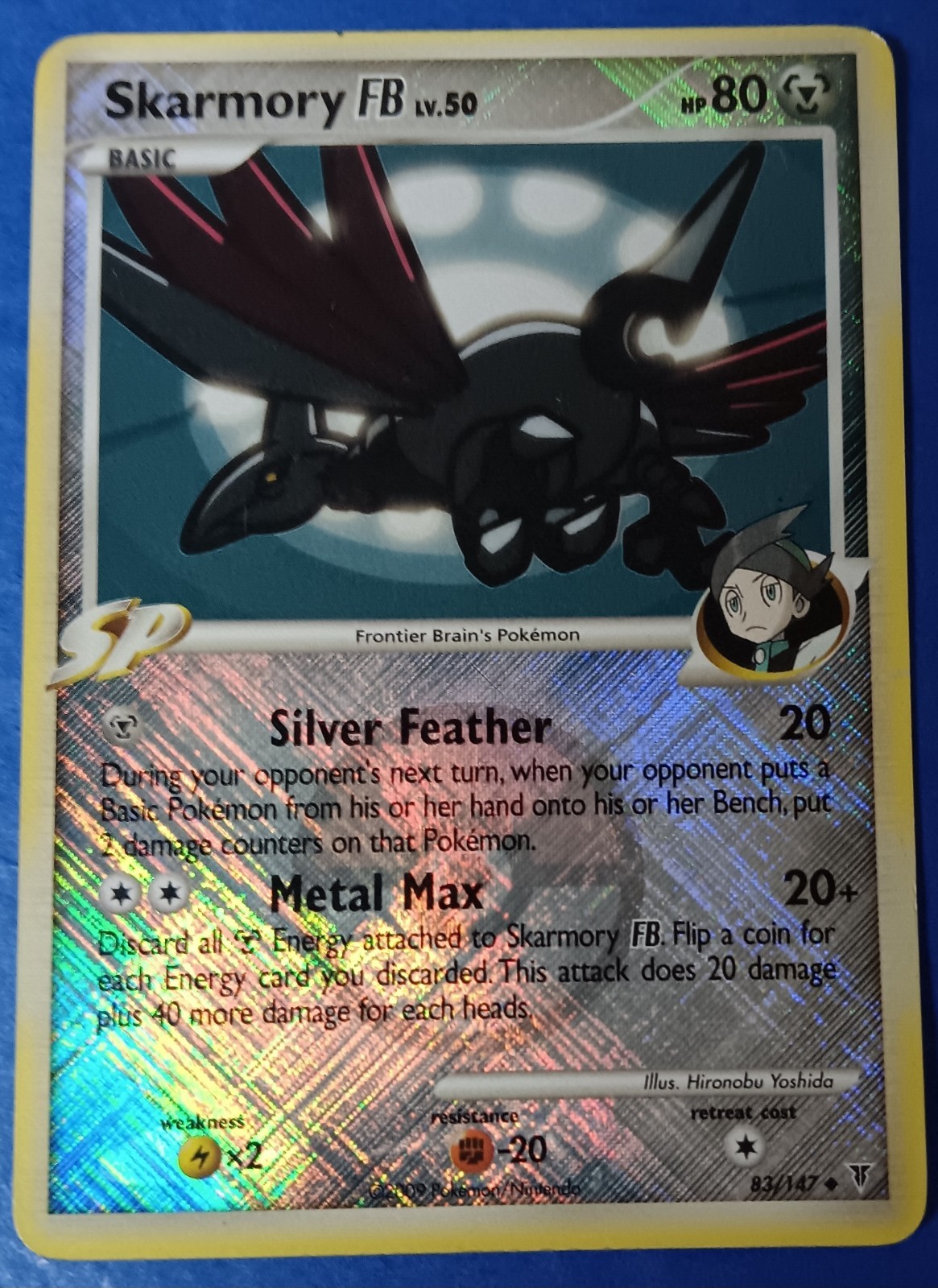 Pokemon - Skarmory FB 83/147 - Supreme Victors - Crosshatch HOLO - 2009 - MP