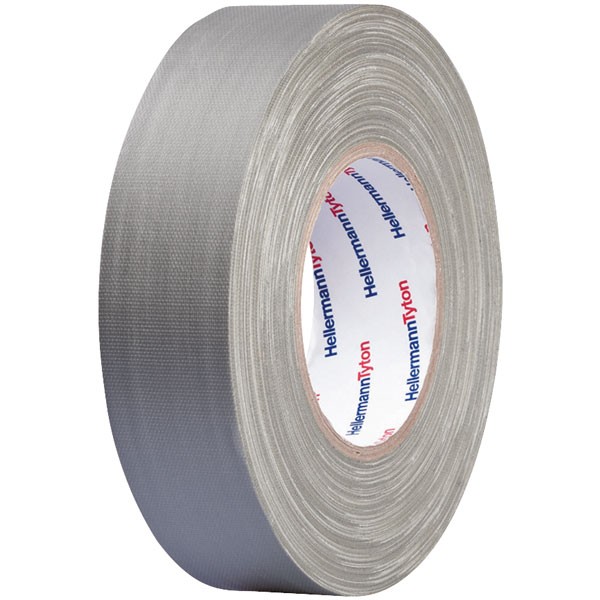 HellermannTyton HelaTape Tex - Textile Tape - Grey - 19mm x 50m