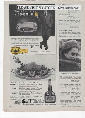 1957 Chevrolet Corvette featured in a Pennzoil Motor Oil vintage print ad