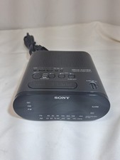 Sony Dream Machine ModeI ICF-C218 Digital Alarm Clock AM FM Radio Black. Working