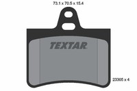 Textar 2330501 Bremsbelagsatz, Scheibenbremse FüR CitroËN