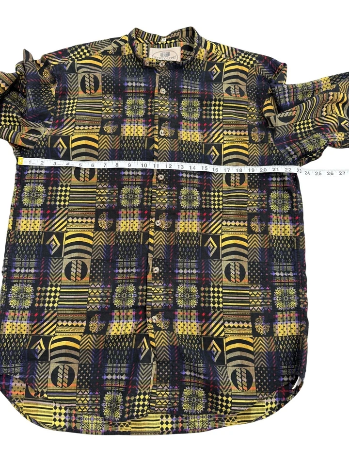 Pronto Uomo Firenze Button-Up Shirt Cotton Boho Italian Mens Size 52 / US L - Image 4 of 4
