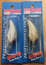 Lot Of 2. Vintage Norman Deep Baby N. Gelcoat. Baby Bass. 1/4 Oz. 6-8ft. 