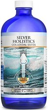 Colloidal Silver Liquid  8 oz Glass Bottle by Silver Holistics