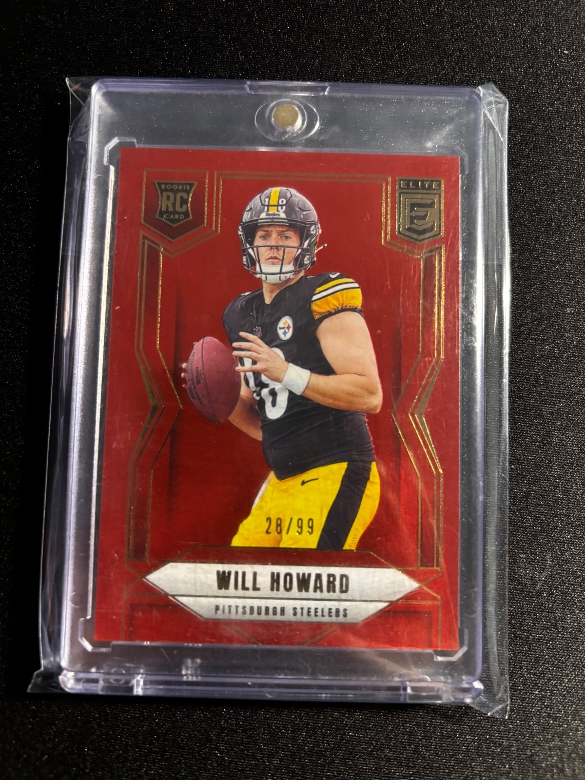 2025 Panini Donruss Elite - Rookies Will Howard #150 Red /99 (RC)