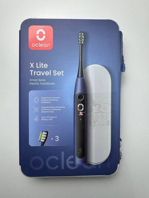 Oclean X Lite Schallzahnbürste Blau mit 2 Bürstenköpfen, IPX7 Wasserdicht