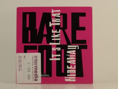 BAREFOOT IT'S LIKE THAT/HIDEAWAY (H1) 2 Track Promo CD Single including Card Sle