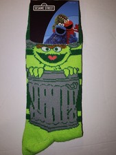 New Sesame Street Oscar The Grouch Socks