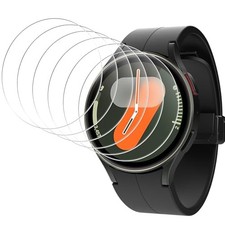 6 Pack Tempered Glass Screen Protector For Samsung Galaxy Watch 44mm 9H HD Anti-