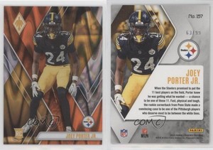 2023 Panini Phoenix Rookies Orange Seismic /99 Joey Porter Jr #157 Rookie RC