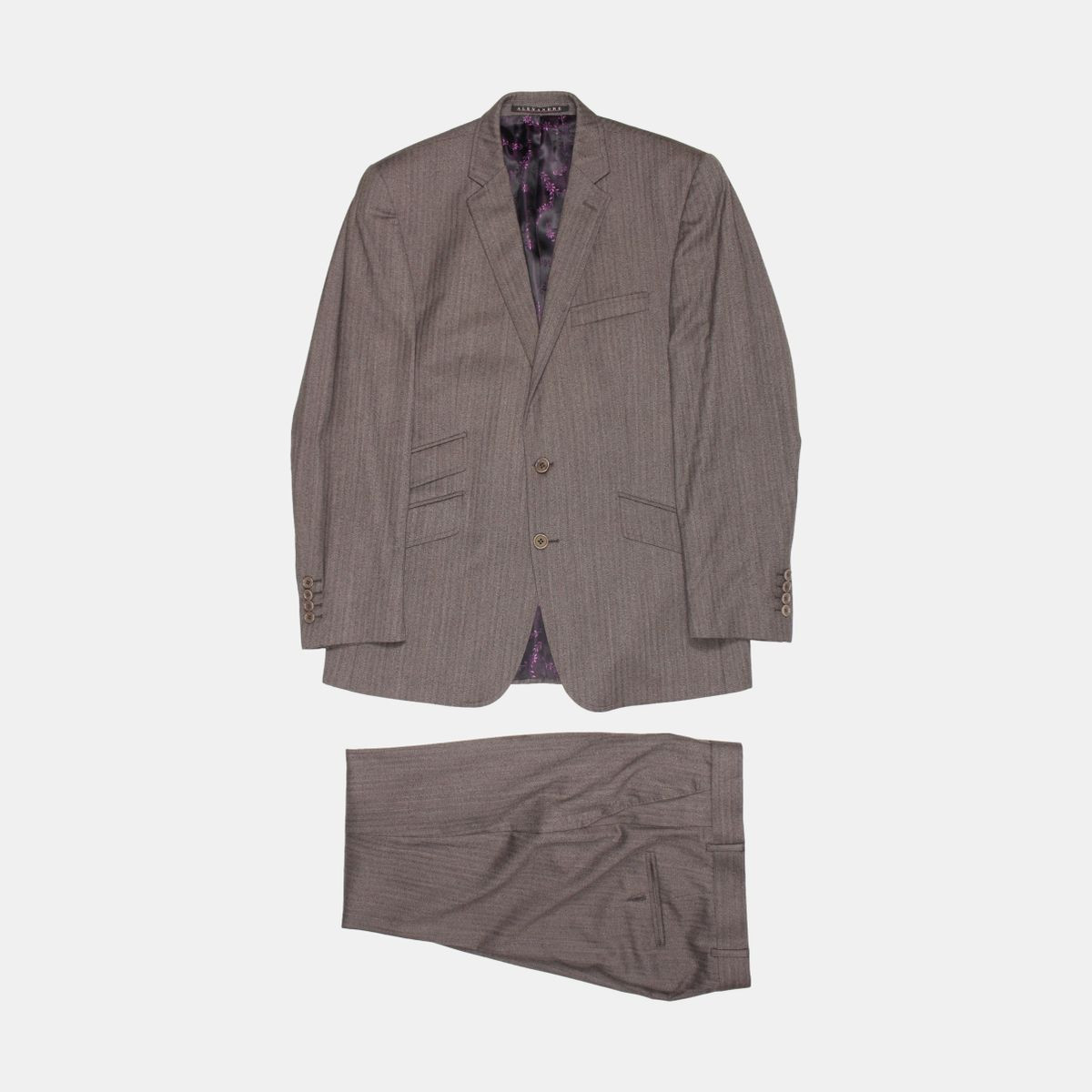 Tuta Alexandre Saville Fila Taglia 40 Uomo Marrone Lana