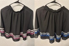Lot of 2 Girls Full Circle Ballet Character Skirt Ribbons Decorated RAD