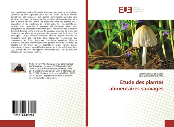 Victor Katshunga Bulako (U. A.) | Etude Des Plantes Alimentaires Sauvages | Buch-image
