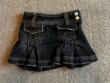 Vintage 2006 Old Navy Youth size 2T Black Y2K Denim Skirt