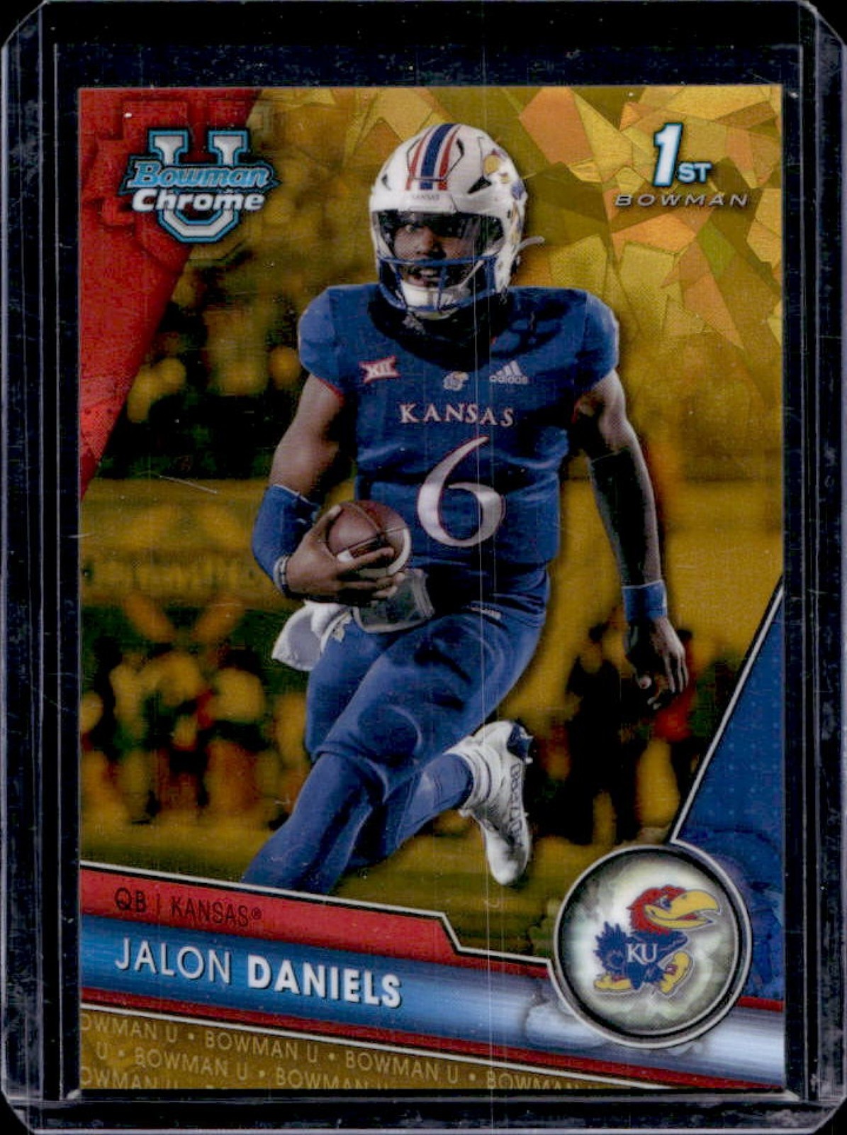 2023 Bowman Chrome U Sapphire Jalon Daniels Refractor Gold #16/50