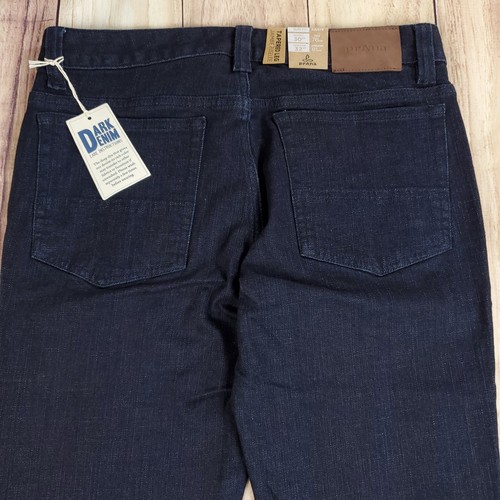prAna Jeans Mens 30x32 Blue Dark Rinse Wash Hillgard Straight Leg Standard Fit - Foto 8 di 12