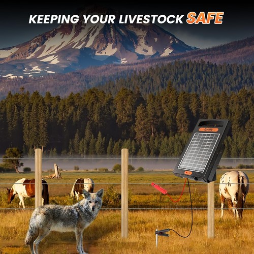 24 Hour Solar Electric Fence Charger, 10 Miles, Up to 10200v Output Range Ele... - Picture 8 of 8