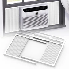 Memrita Window Air Conditioner Side Panels with Adjustable Frame, Universal Wind