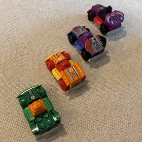 LEGO RACERS 2001 Set of 4 - 4573 Lightor, 4572 Scratch, 4569 Warrior, 4566 Gear