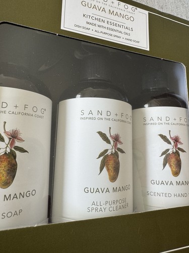 Sand + Fog Guava Mango All-Purpose Spray Cleaner Hand Soap Dish Gift Set NEW - Picture 3 of 4