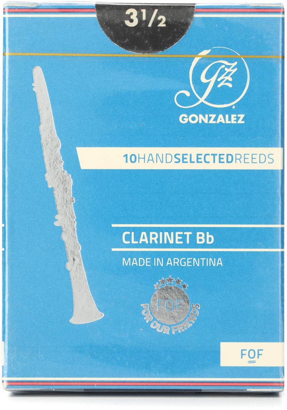 Язычки Gonzalez Reeds для кларнета Bb - 3,5 (10 упаковок)