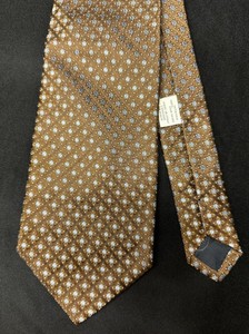 Joseph Abboud Vintage Brown/ Blue 100% Silk Tie Made In Italy
