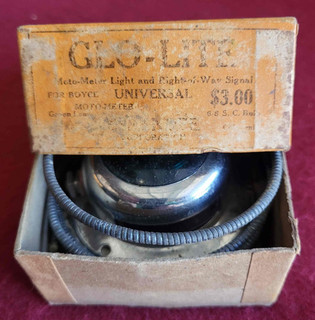 Moto Meter Green "Glo Lite": Moto Meter Light & Right of Way Signal; Accy. Boyce