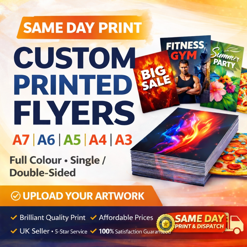 Custom Flyers Printing A5 A6 A4 Leaflets | Same Day Printing | Business ...