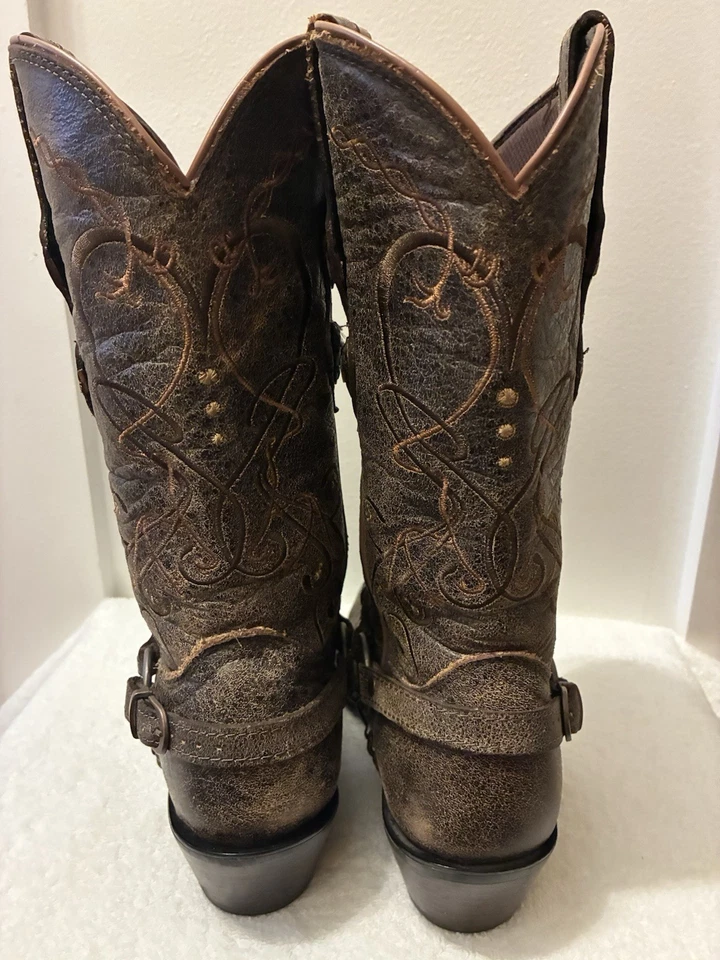 Женские кожаные сапоги-сердцеедки Durango Crush 6 M вестерн ремень сердце ковбойские - Изображение 3 из 4