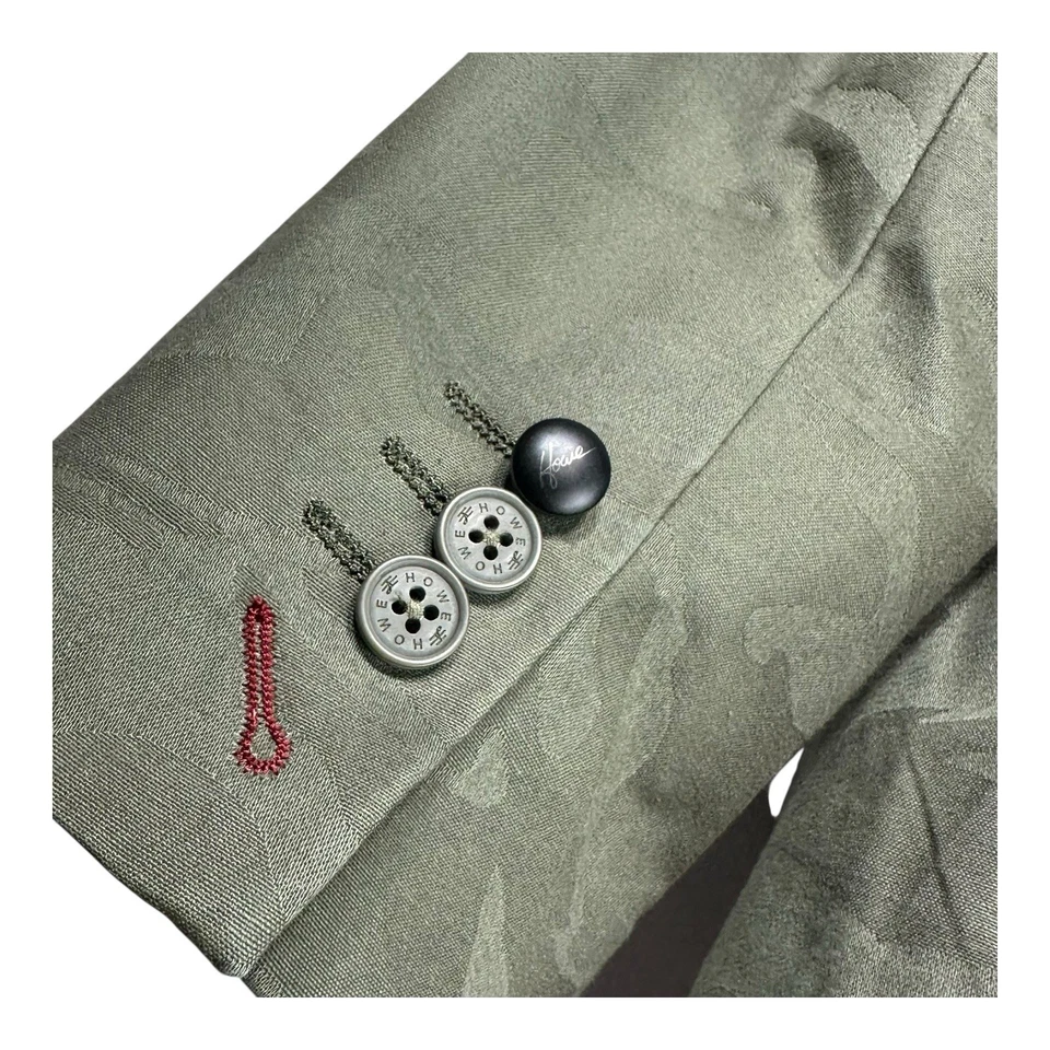 howe creative workforce green camouflage blazer Jacket Size 42 - Image 4 of 4