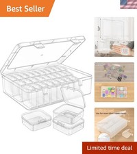 93-Piece Bead Organizer Box - Crystal Clear Mini Storage Containers for Effor...