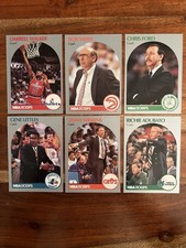 1990-91 NBA Hoops CARDS 303, 305, 306, 307, 309, 310 Lot Coaches