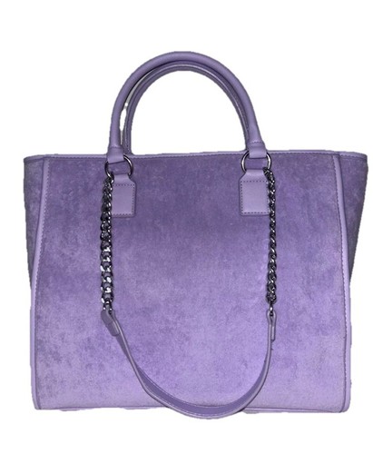 Juicy Couture Lavendel Lila Diamant Strand Couture Beuteltasche Groß Neu mit Etikett - Bild 4 von 4