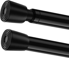 Tension rods for Windows 28 to 48 inch,Small Shower Rods 1PACK  Tension