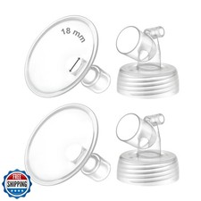 Maymom Two-Piece Wide Neck Pump Parts for Spectra S1/S2 Pumps; Incl Wide Mout