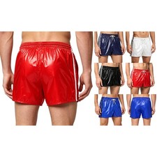 US Mens Swim Trunks Workout Shorts Drawstring Elastic Waistband Briefs Swimwear