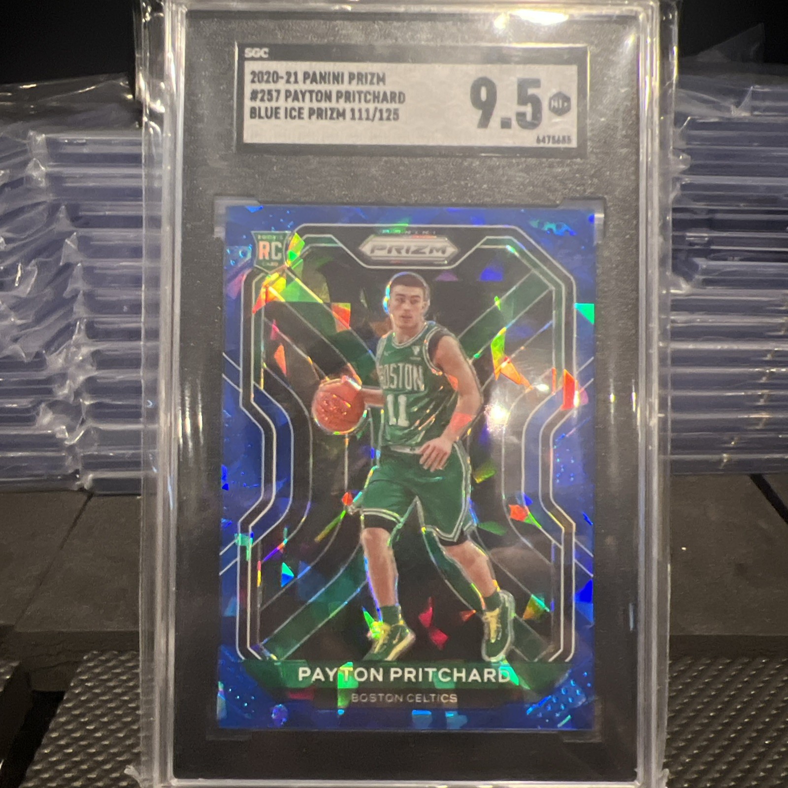 2020 Panini Prizm - Payton Pritchard #257 Blue Ice Prizm /125 (RC)