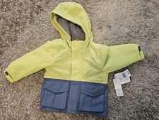 NEW Oshkosh B'Gosh Lime Color Lined Toddler Baby Hoodled Jacket 18 Months NWT