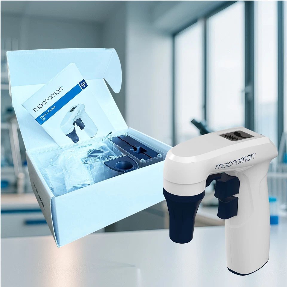 Gilson MACROMAN Pipette Controller 0.1-100mL Pipette Aid F110120 - Bild 2 von 2