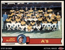 1979 Topps #328 Jack McKeon Athletics Team Checklist MANAGER 6 - EX/MT