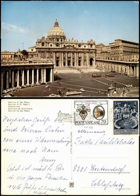 Postcard Vatikanstadt Rom Basilica di San Pietro Peterskirche 1979